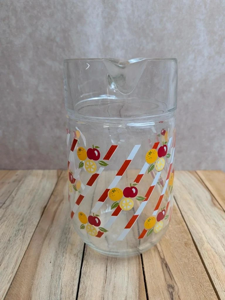 Vintage glass lemonade jug – Made in France – photo 2